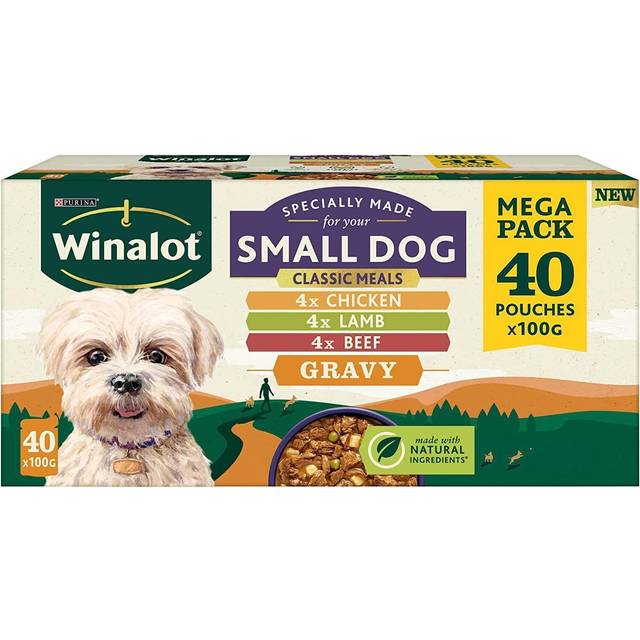 Winalot Small Dog Food Pouch Mixed in Gravy 40 x 100g