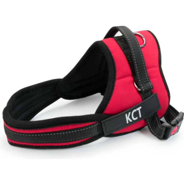 (Red Harness, Extra Large (XL)) KCT No Pull Padded Dog Harnesses Red/Black/Blue