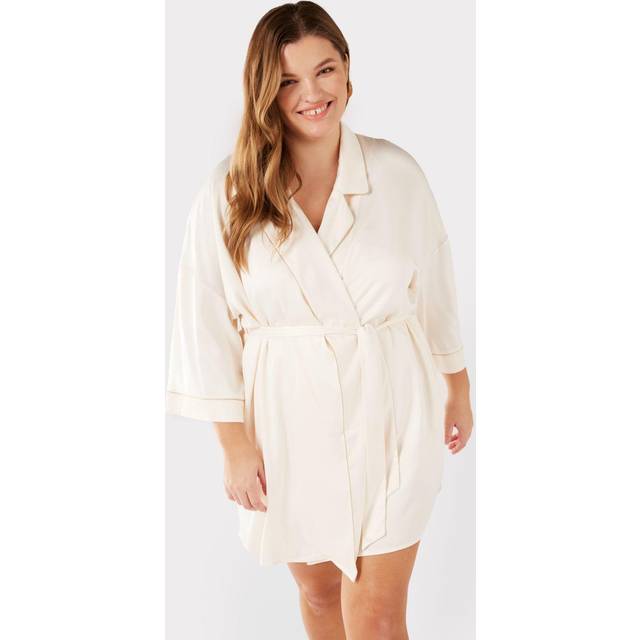 Chelsea Peers NYC Long Satin Robe - Gold