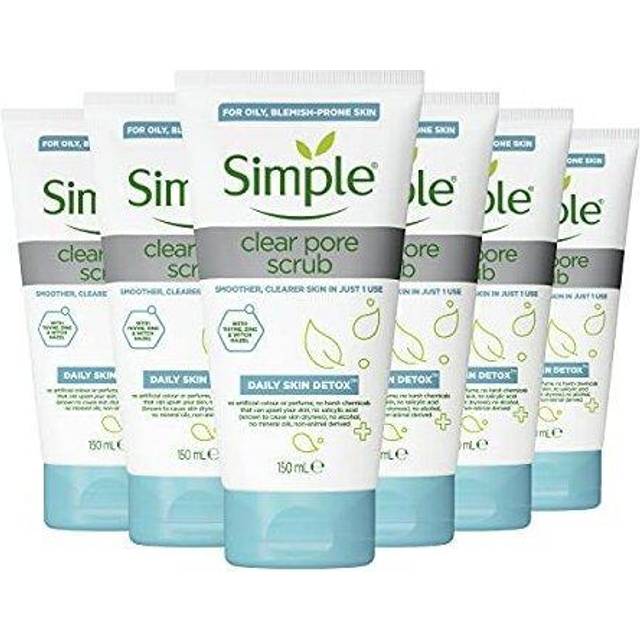 Simple Daily Skin Detox Clear Pore Scrub, 3pk, 150ml - NA - One Size