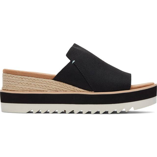 TOMS Diana Canvas Mule - Black, Black, Size 3, Women