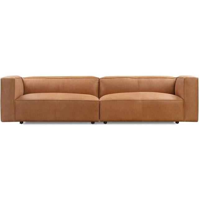 Soho 110" Leather Sofa, Milano Russet