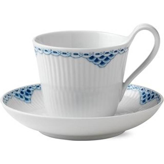 Royal Copenhagen Princess Hand-painted Porcelain Cup and Saucer Set