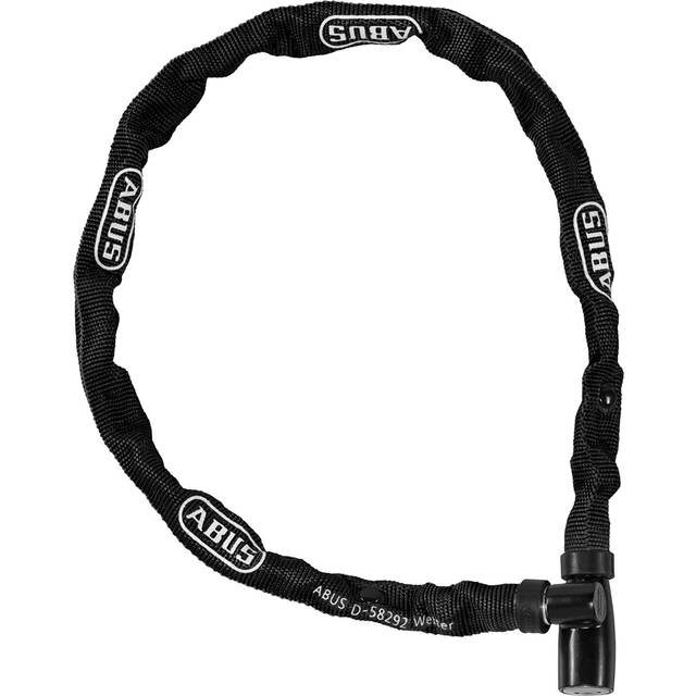 ABUS Kedjelås 1500 Web – cykellås av specialstål – 4 mm tjock rund kedja – ABUS-säkerhetsnivå 3–60 cm – svart