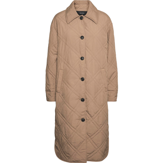 Vero Moda - Kappa vmAmberemerson Extra Long Coat - Brun