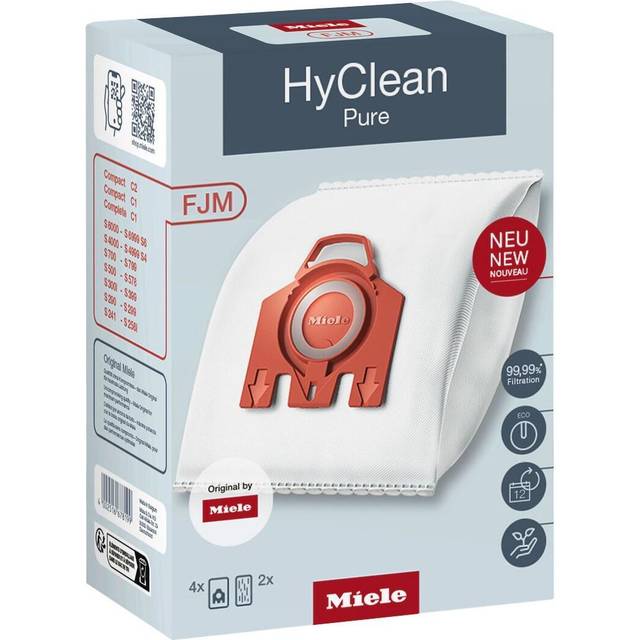Miele Fjm Hyclean Pure Dammsugarpåsar