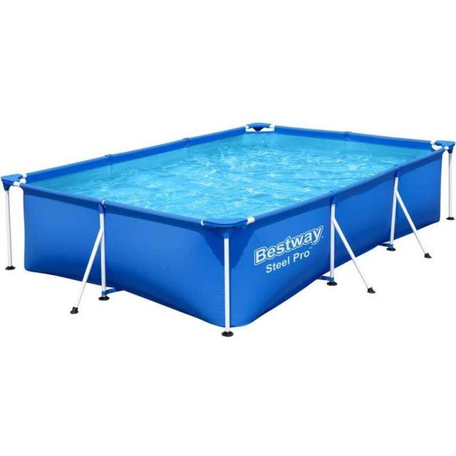 2&#39;7 x 13&#39;1 x 6&#39;11 W Steel Frame Set Pool - Blue (66cm H x 210cm W x 210cm L)