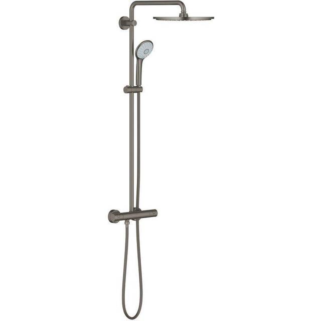 Euphoria System 310 Shower column with thermostatic for wall mounting, Hard Graphite brushed (26075AL0) - Grohe