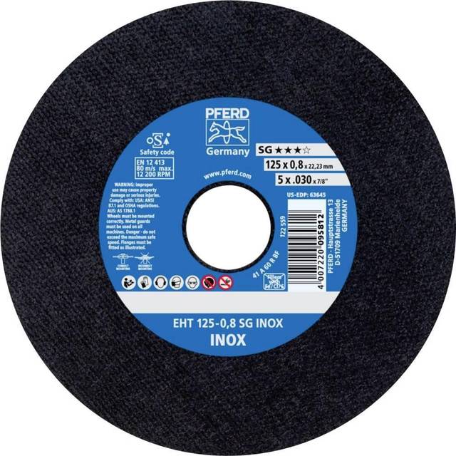 Pferd Cut-off Wheel EHT 125-0,8 SG Inox- you get 25