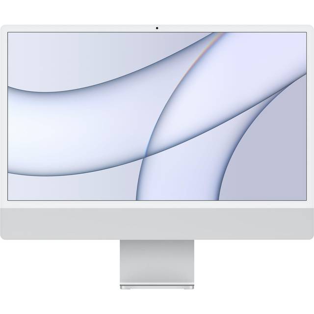 Apple iMac (2021) – allt-i-ett-dator med M1-chip: 8-kärnig processor, 7-kärnig grafik, 24-tums Retina-skärm, 8 GB RAM-minne, 256 GB SSD-lagring, 1080p FaceTime HD-kamera, matchande tillbehör. Grön