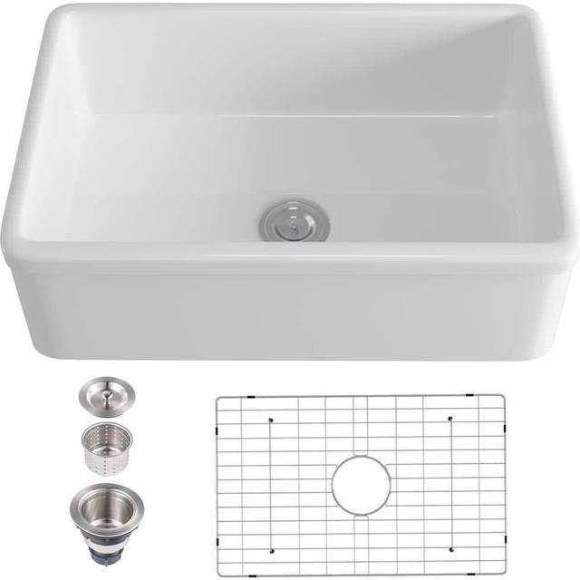 18 Piece Dinnerware Set, Service for 6 - White (18)
