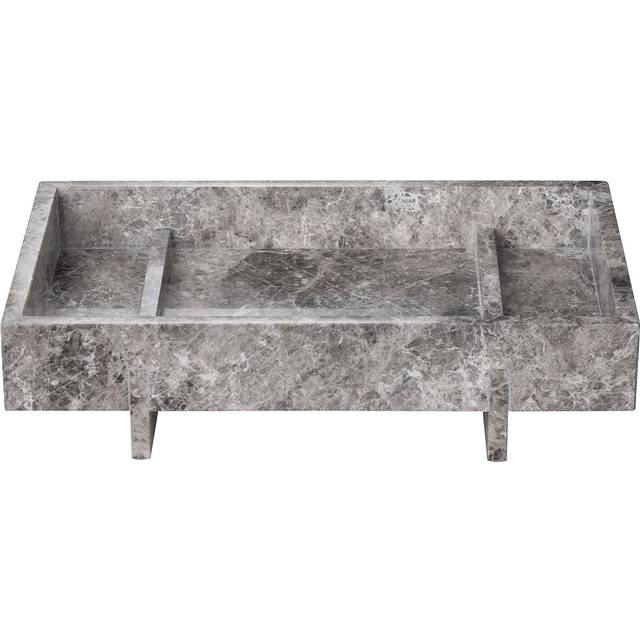 Blomus - ABENTO Marble Tray - Bricka - Sharkskin - H18 x L7,5 x W30 cm