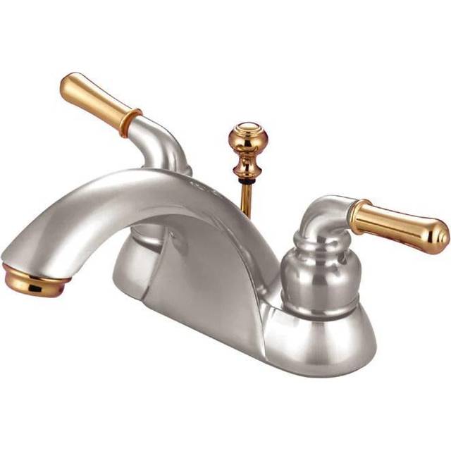 Kingston Brass KB2629 4 in. Centerset Bathroom Faucet  Brushed Nickel/
