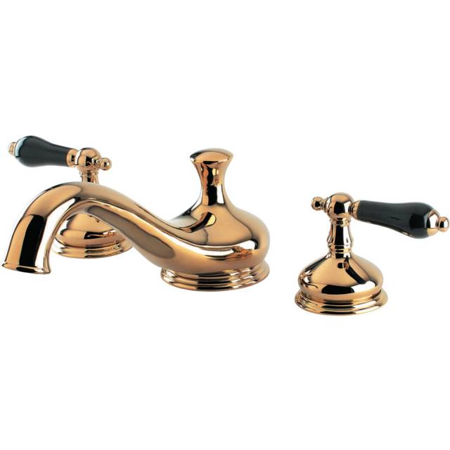 Kingston Brass KS3332PKL Roman Tub Filler with Cross Handle, Polished Brass