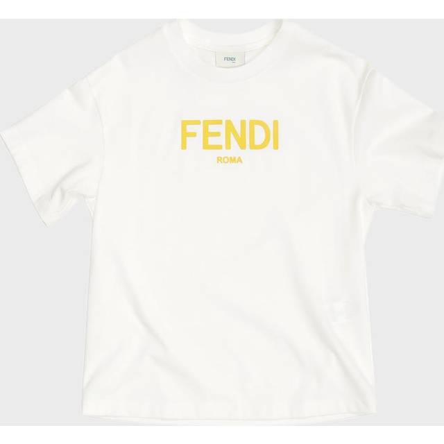 Fendi Gesso Kids Logo Cotton-jersey T-shirt 4-12 Years 6 - GESSO