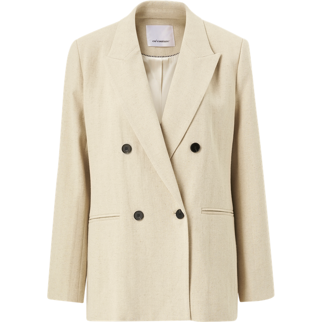 co’couture - Kavaj Linen Oversize Blazer - Natur