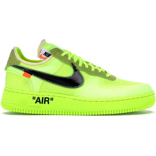 Nike Off White x Air Force 1 Low M Volt Cone Black Hyper Jade Price