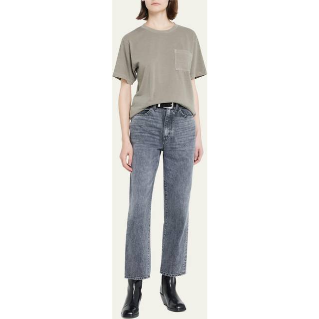 London High-Rise Cropped Straight-Leg Jeans - MANY MOONS - 30