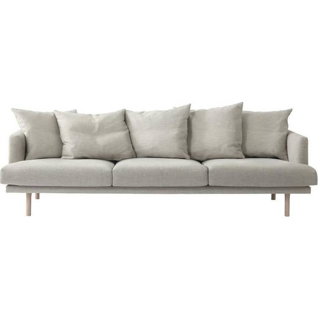 1898 Sjövik 3,5-sits soffa Bern 0341 Beige-vitoljad ek