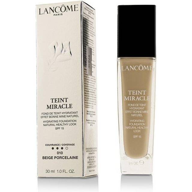 Lancôme Smink Foundation Teint Miracle No. 010 Beige Porcelaine 30 ml (13.967,00 kr / 1 l)