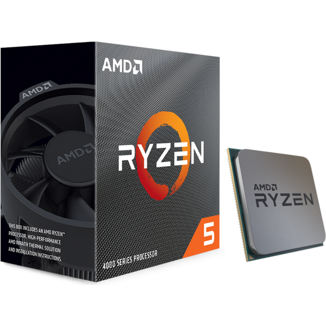 AMD Ryzen 5 4500 Socket AM4 Processor With Wraith STEALTH Active Fan Air Cooler