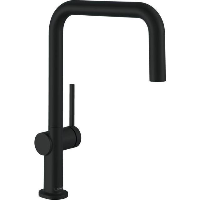 Hansgrohe Talis M54 220 1 Jet Matt Black U Spout Kitchen Mixer Tap