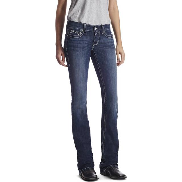 Ariat Female R.E.A.L. Low Rise Stretch Rosy Whipstitch Boot Cut Jean L