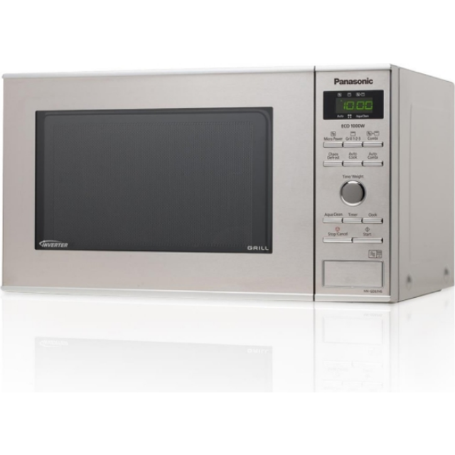 Panasonic NN-GD37HSGTG mikrovågsugn med grill (1000 watt, inverterare mikrovågsugn, 23 liter) rostfritt stål