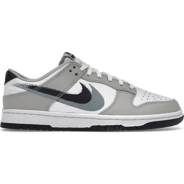 Nike Dunk Low 'Spray Paint Swoosh' - grey - 9.5