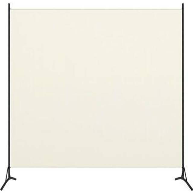 vidaXL Rumsavdelare vit 175x180 cm tyg