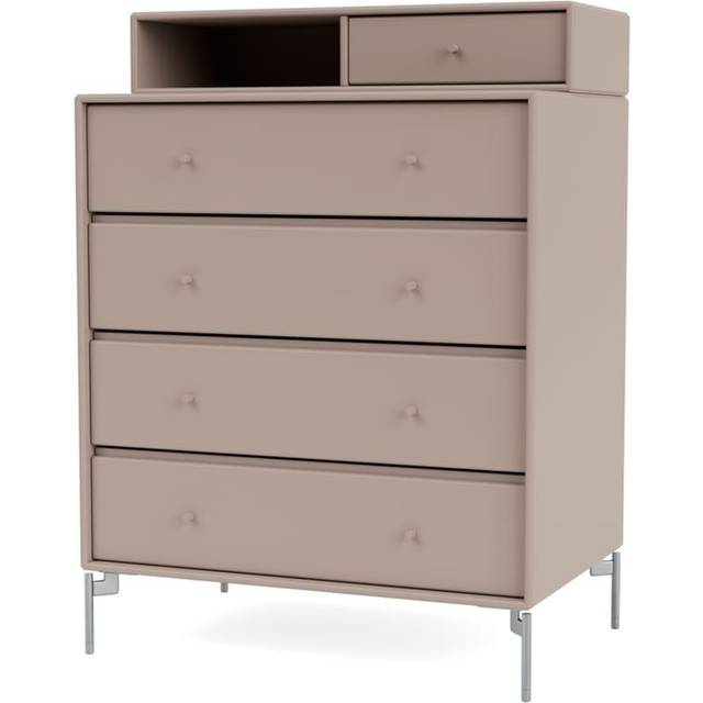 Montana - CARRY - With brass legs - Byrå - Black -  H 82.2 CM / W 69.6 CM / D 38 CM