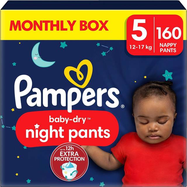 Pampers Baby-Dry Night Pants Storlek 5 (12-17 kg) 160 st