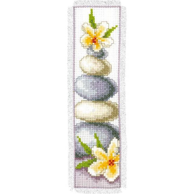 Vervaco Bookmark Frangipani Counted Cross Stitch Kit, Multi-Colour
