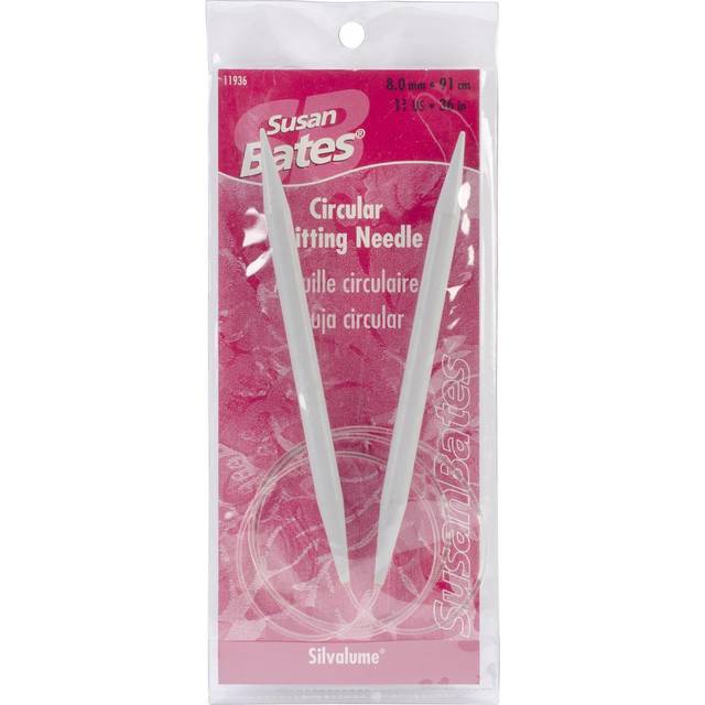"Silvalume Circular Knitting Needles 36""-Size 11/8mm"