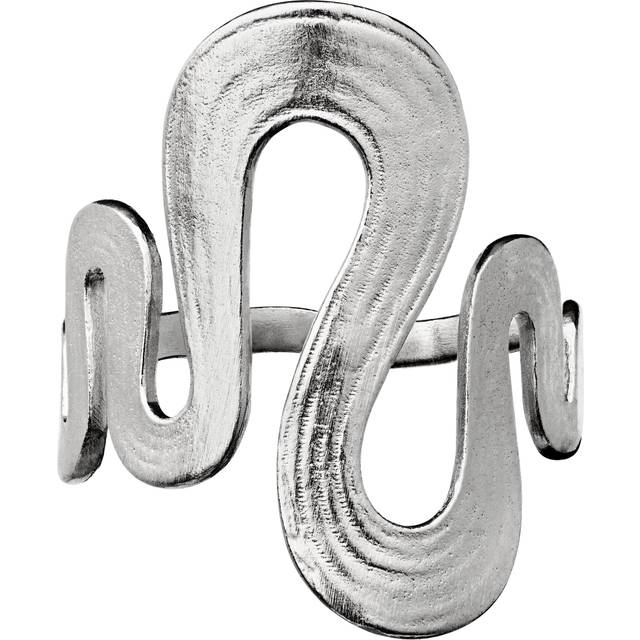 Maanesten Sasja Silver Textured Wave Ring 4796C 57