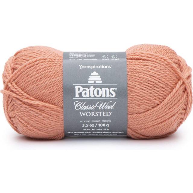 Patons Classic Wool Yarn-Coral Peach 244077-77750