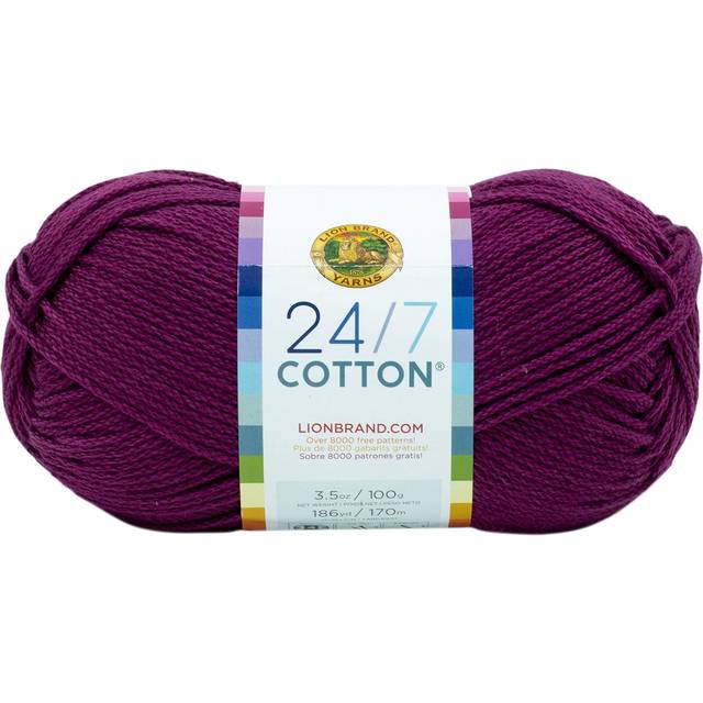 Lion Brand 24/7 Cotton Yarn-Beets 761-146