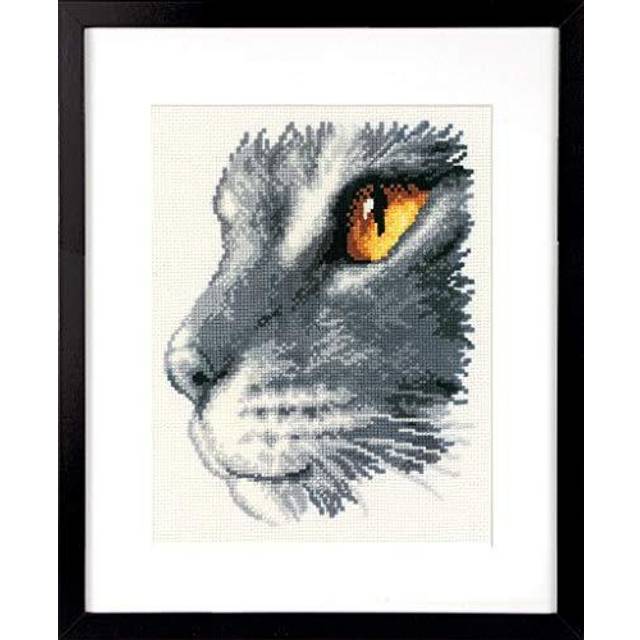 Vervaco Majestic CatCounted Cross Stitch Kit, Multi-Colour