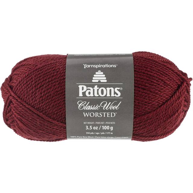 Patons Classic Wool Yarn-Claret 244077-44474