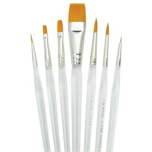 7 Piece Clear Choice Artist Acrylic Paint Brush Set