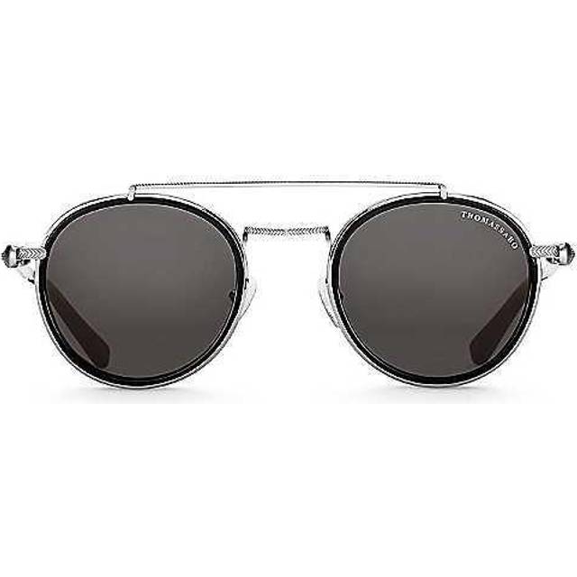 Thomas Sabo Sunglasses Johnny panto skull black E0005-044-106-A - grey/black/silver-coloured
