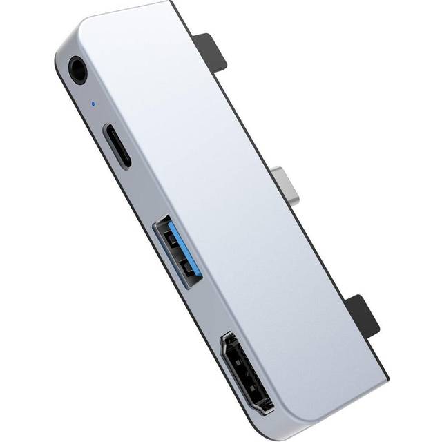HyperWheels HyperDrive 4-in-1 USB C Hub för iPad Pro (Silver)