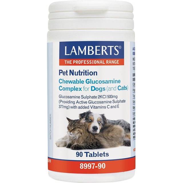 Lamberts Pet Nutrition Chewable Glucosamine Complex For Dogs & Cats 90 Tablets