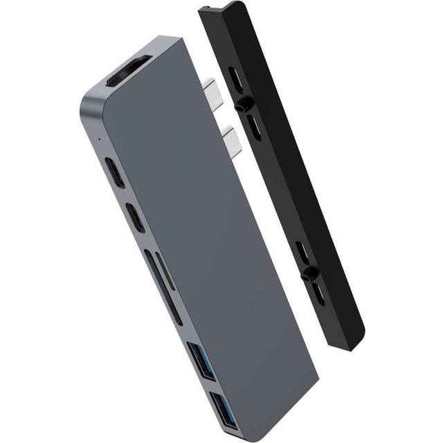 Sanho - HyperDrive Duo 7-i-2 docka för MacBook Pro/Air - Silver