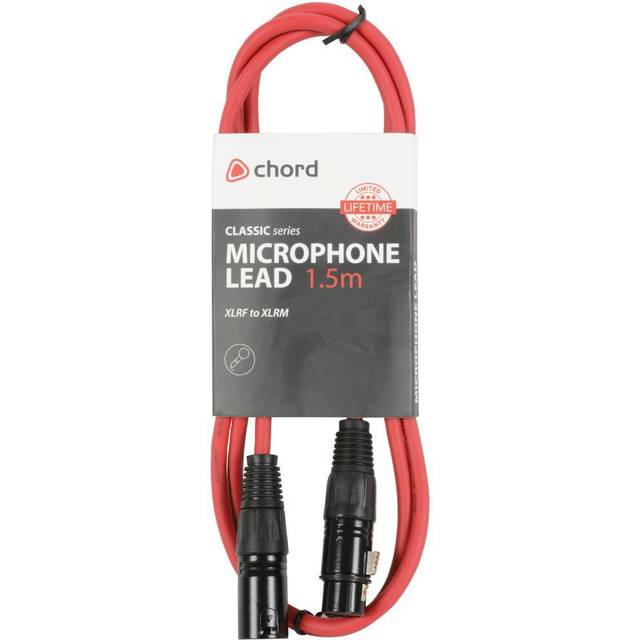 chord Classic Microphone Leads XLR Female - XLR Male