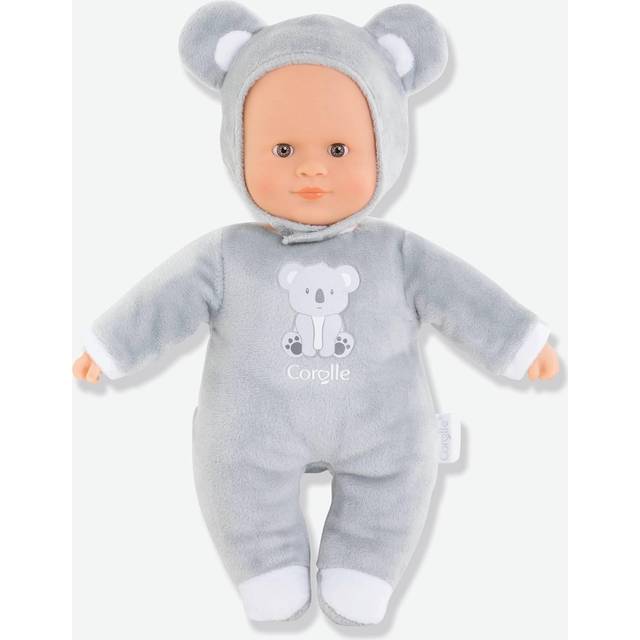 Corolle 9000100610 docka Sweetheart, koala, mjuk kroppsdocka med huva, namnetikett, vaniljdoft, 30 cm, från 9 månader