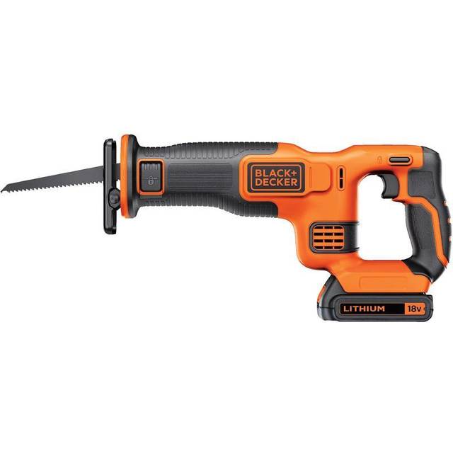 Black and Decker BDCR18 18v Cordless Reciprocating Saw 1 x 1.5ah Li-ion Battery Charger No Case