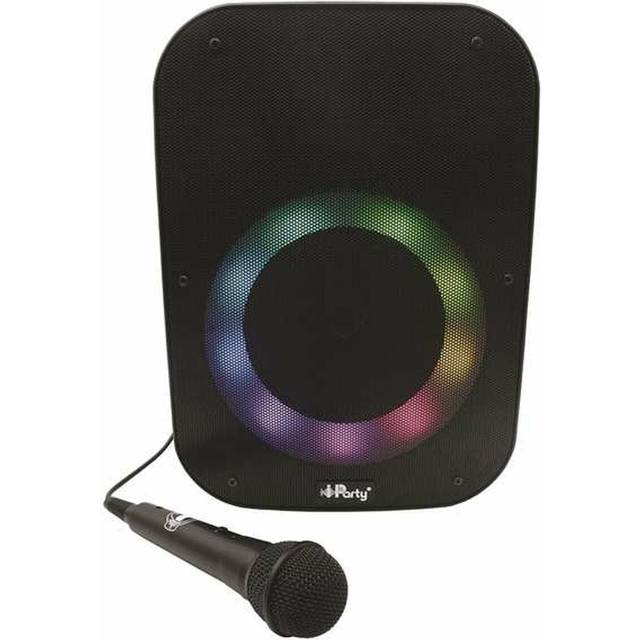 K8210 iParty Bluetooth Speaker, with Light Effects, mic, Rechargeable Battery, Black