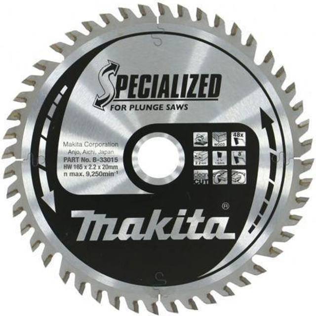 MAKITA B-33015 Plunge saw blade 165mm x 20mm x 48T