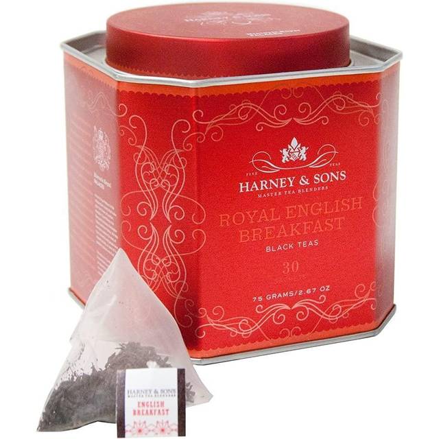 Royal English Breakfast - Tin of 30 Sachets of Blended Black Tea, by Harney & Sons Fine Teas